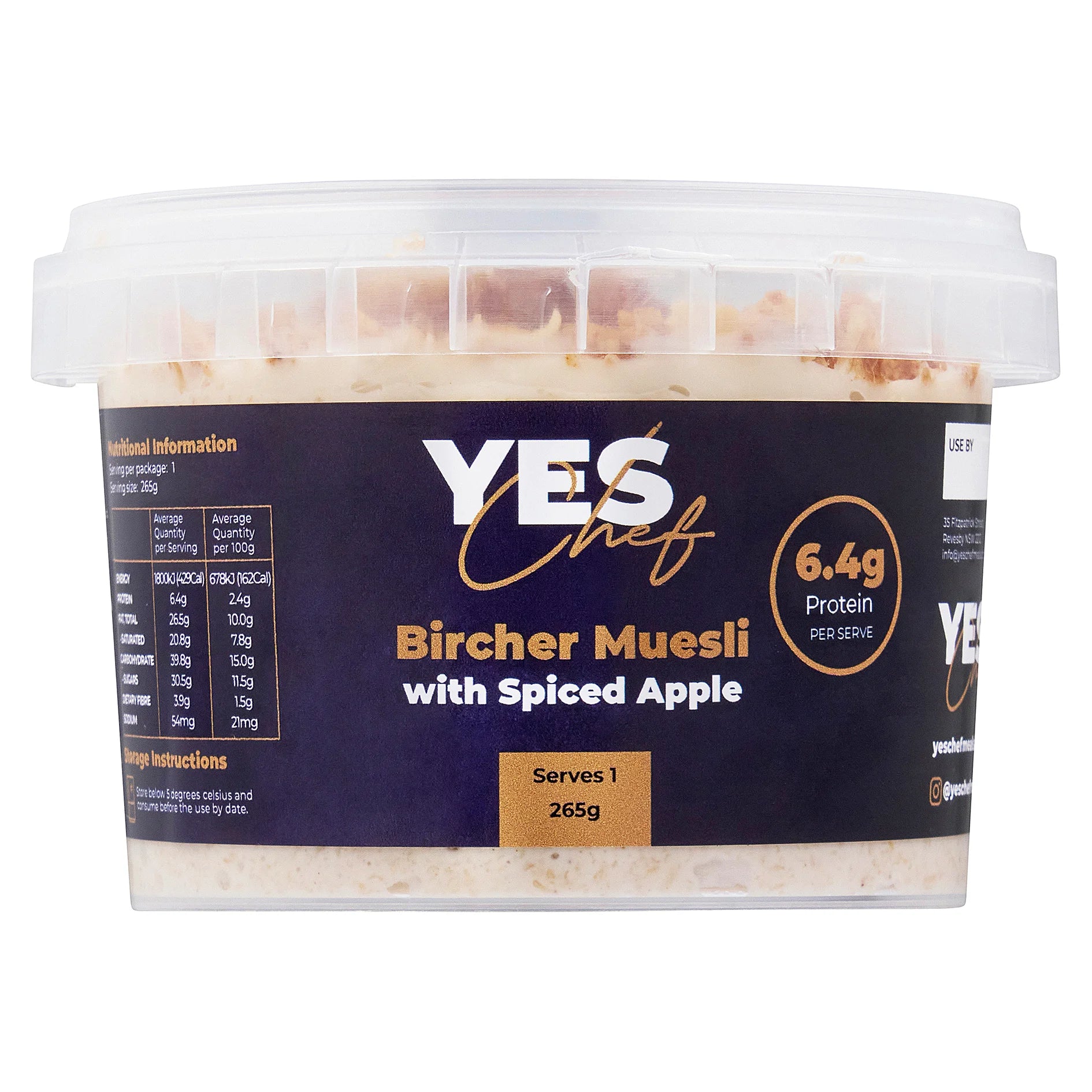 Bircher Muesli with Spiced Apple & House Granola