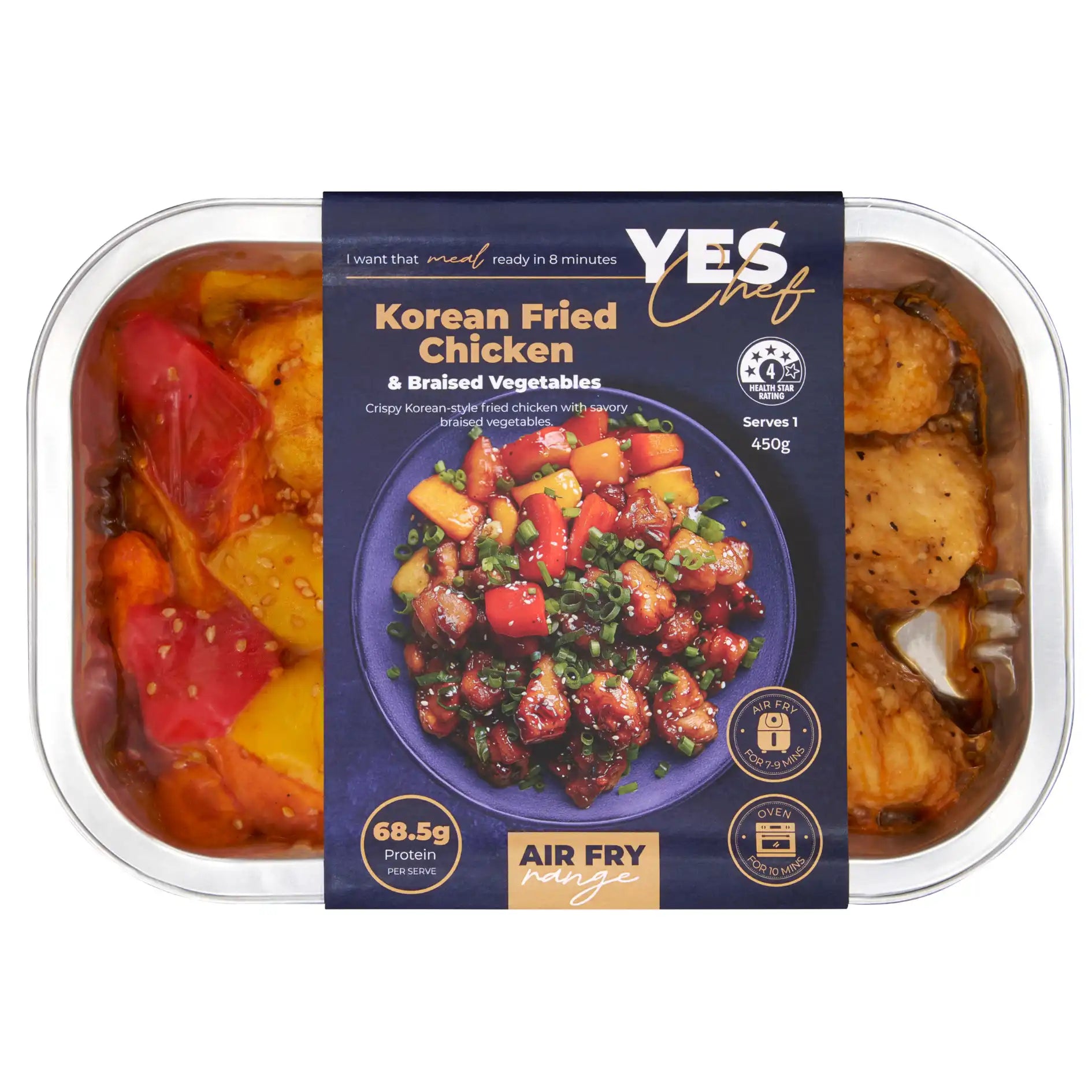 Korean Chicken & Braised Vegetables