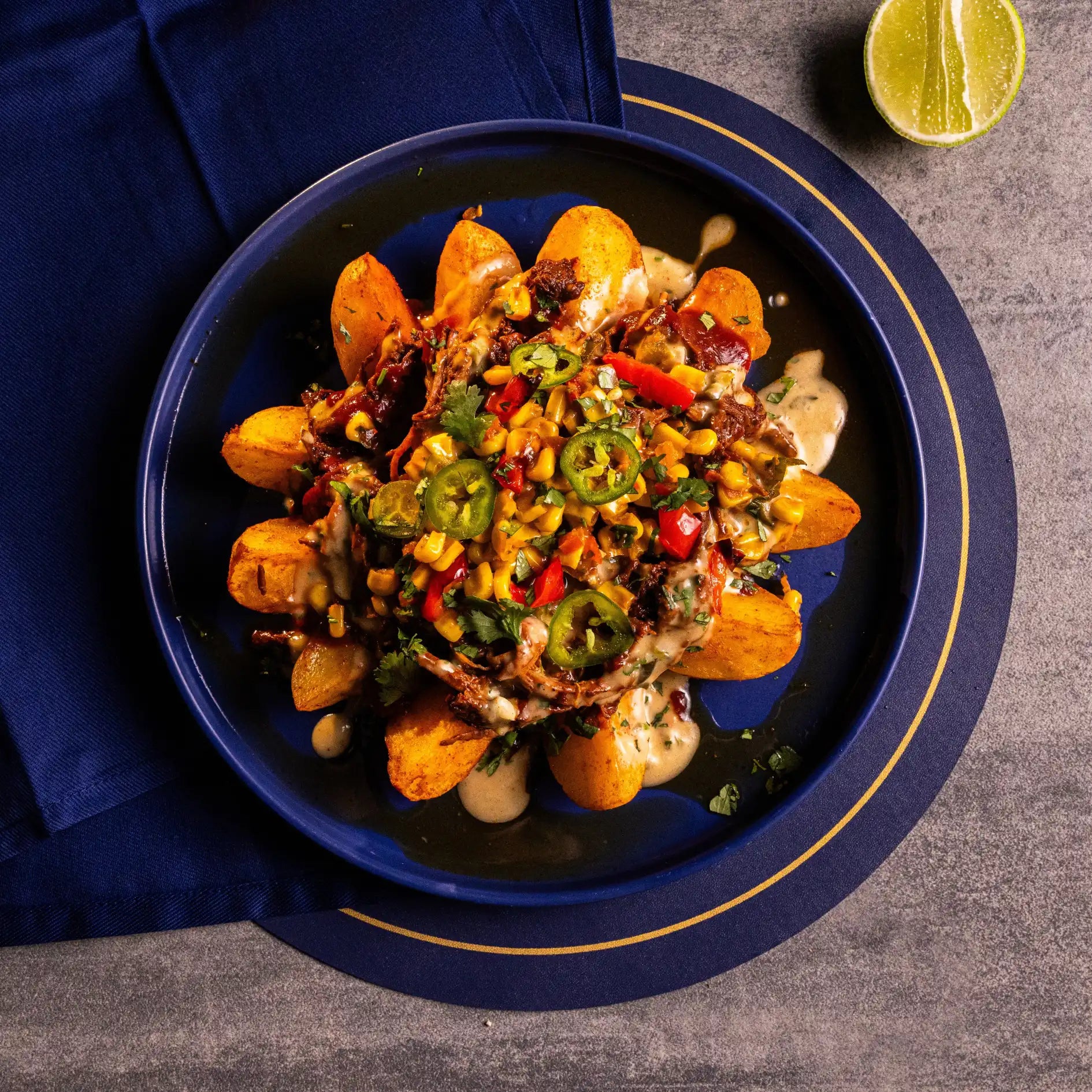 Loaded Mexican Beef Wedges
