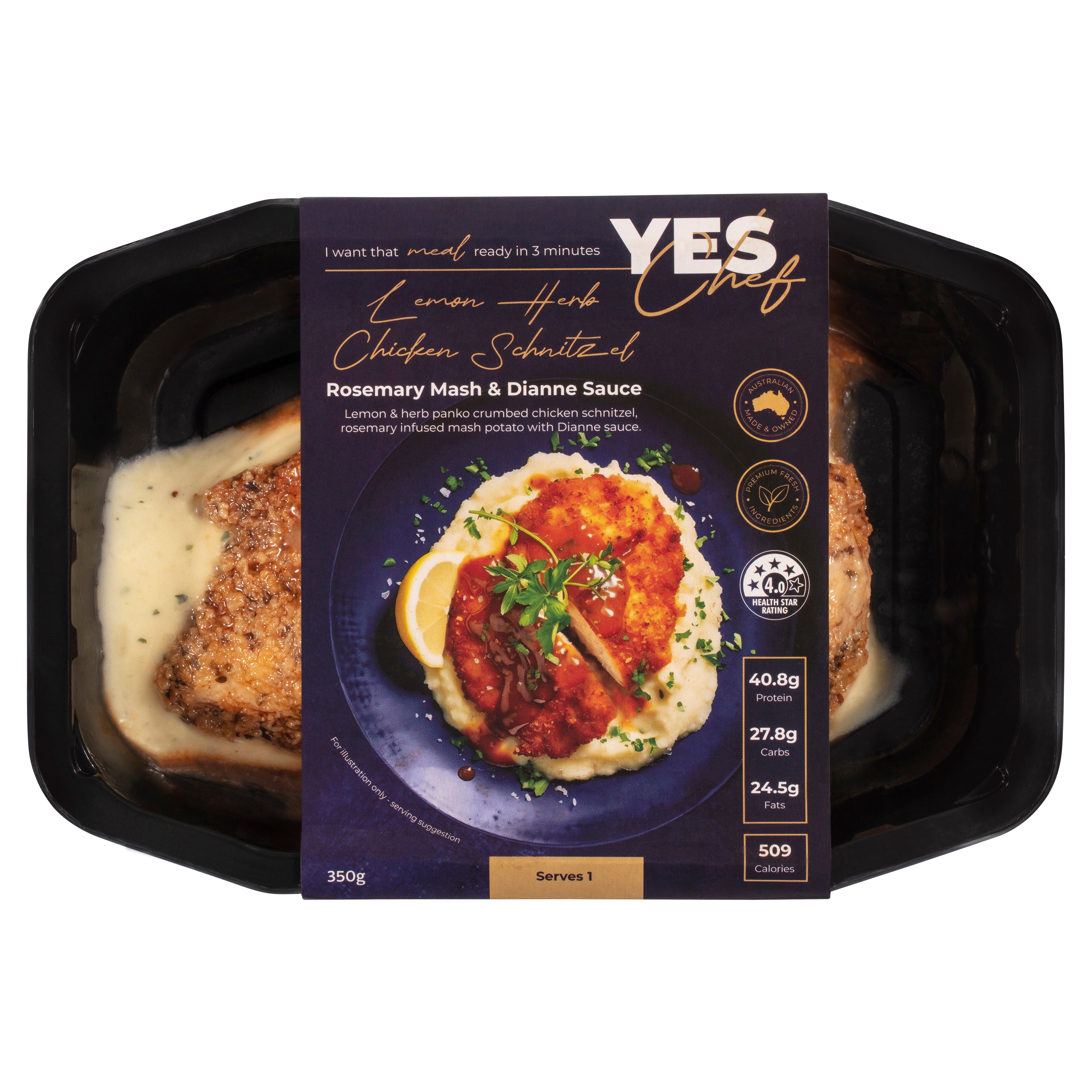 Chicken Schnitzel & Dianne Sauce