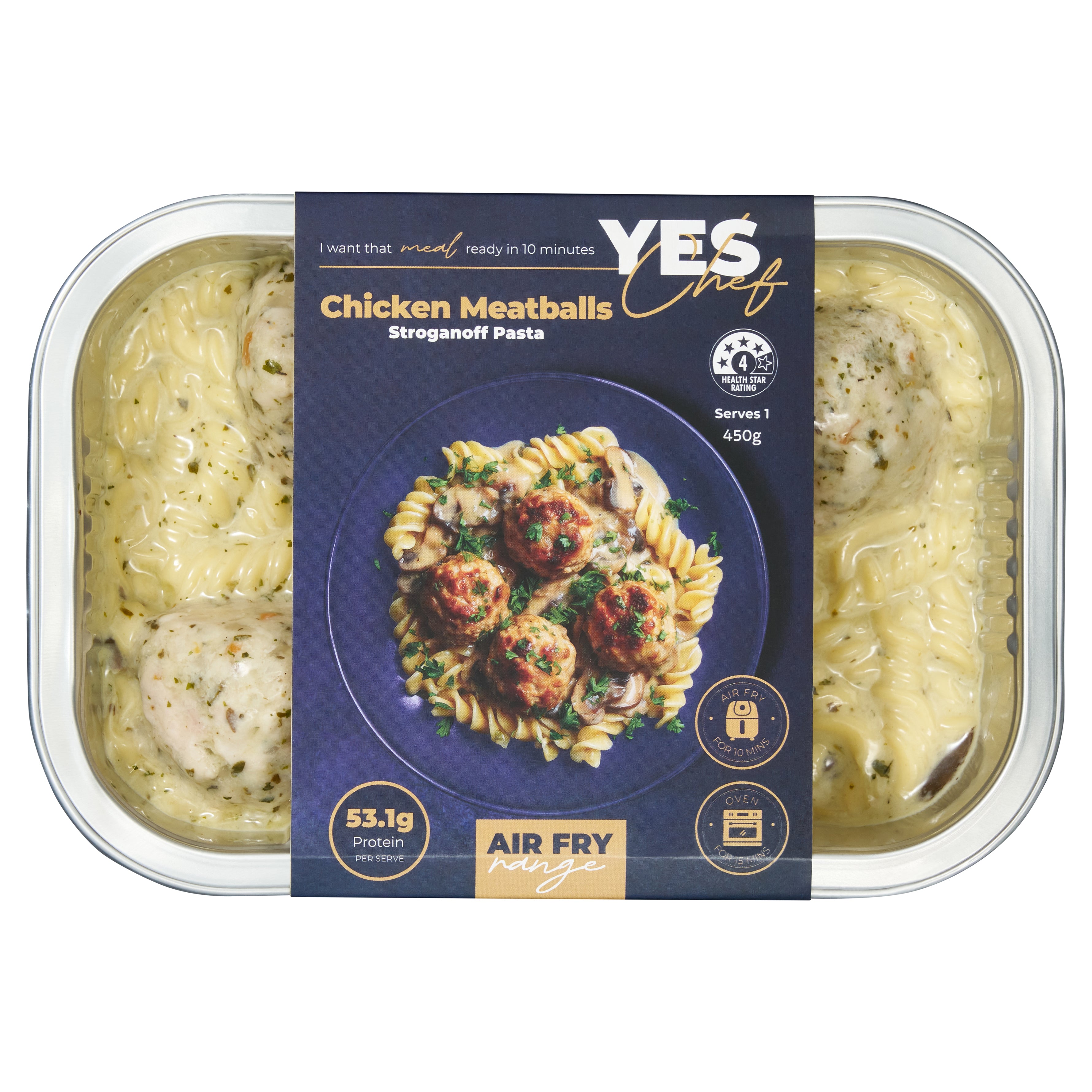 Chicken Meatballs Stroganoff Pasta