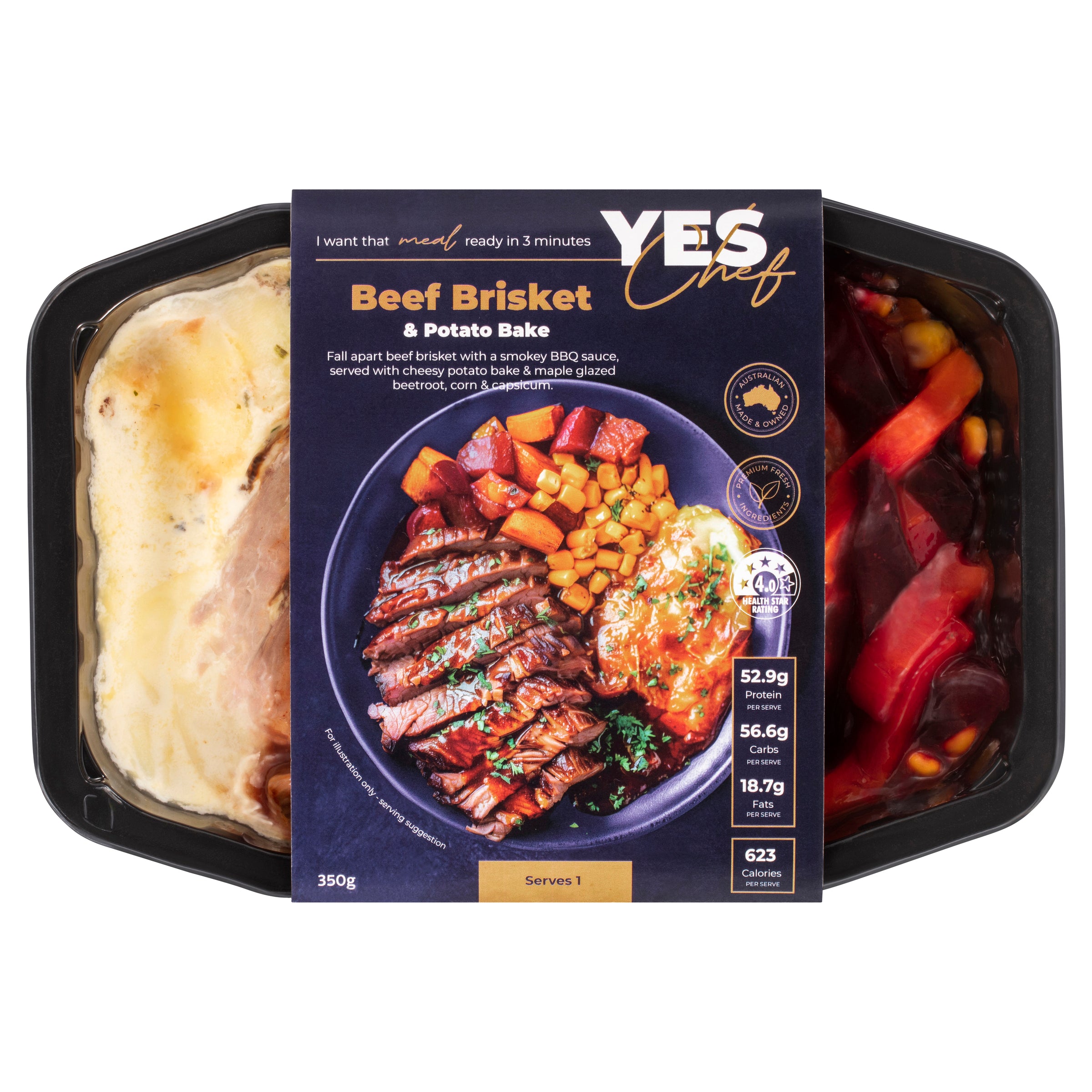 BBQ Beef Brisket & Potato Bake