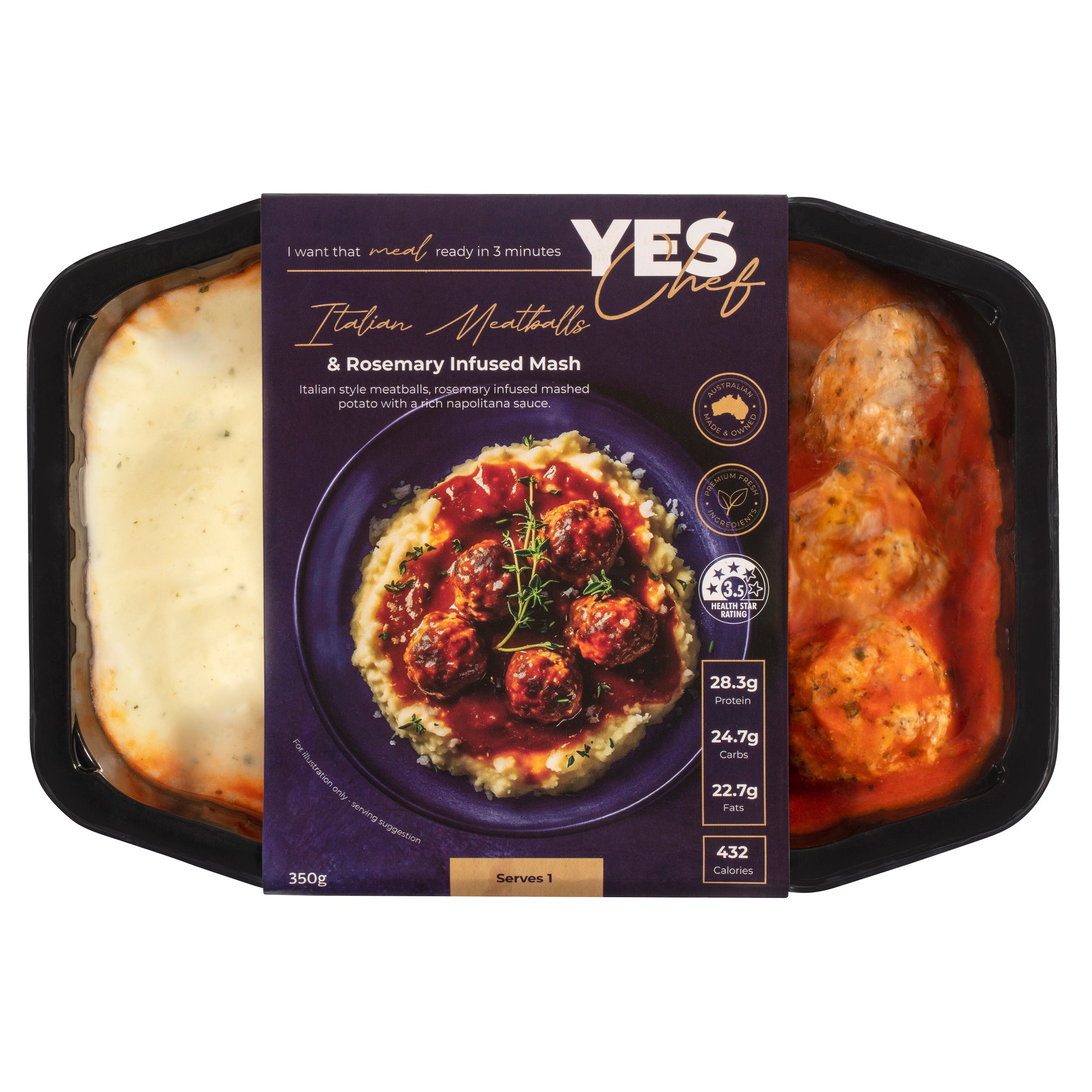 Italian Beef Meatballs & Mash