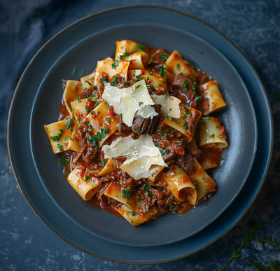 Slow-Cooked Beef Ragu Pappardelle Pasta