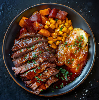 BBQ Beef Brisket & Potato Bake