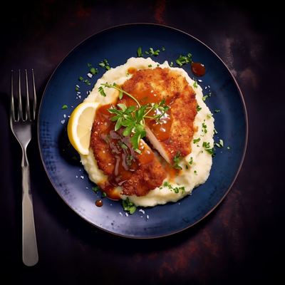 Chicken Schnitzel & Dianne Sauce