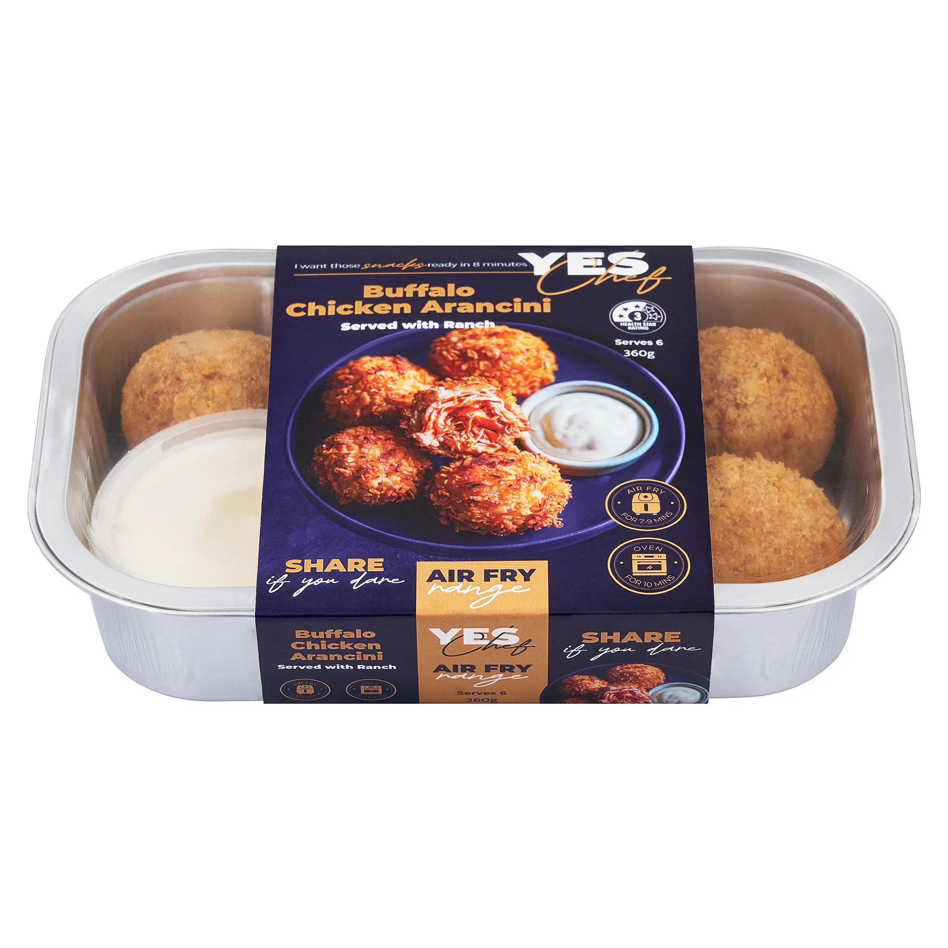 Buffalo Chicken Arancini With Ranch 360g