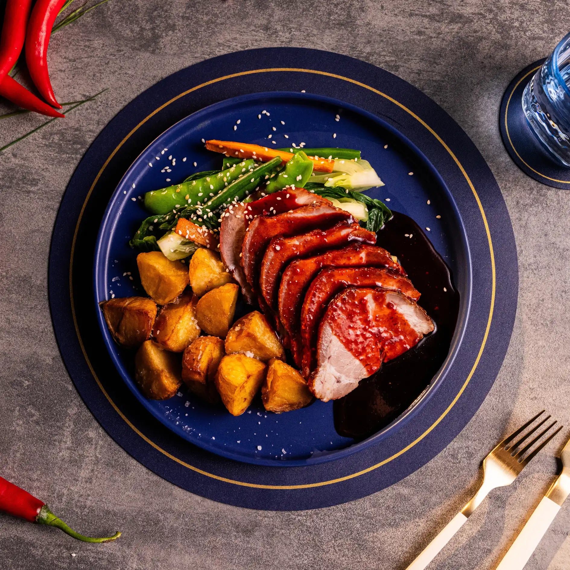 Char Siu Pork & Braised Vegetables