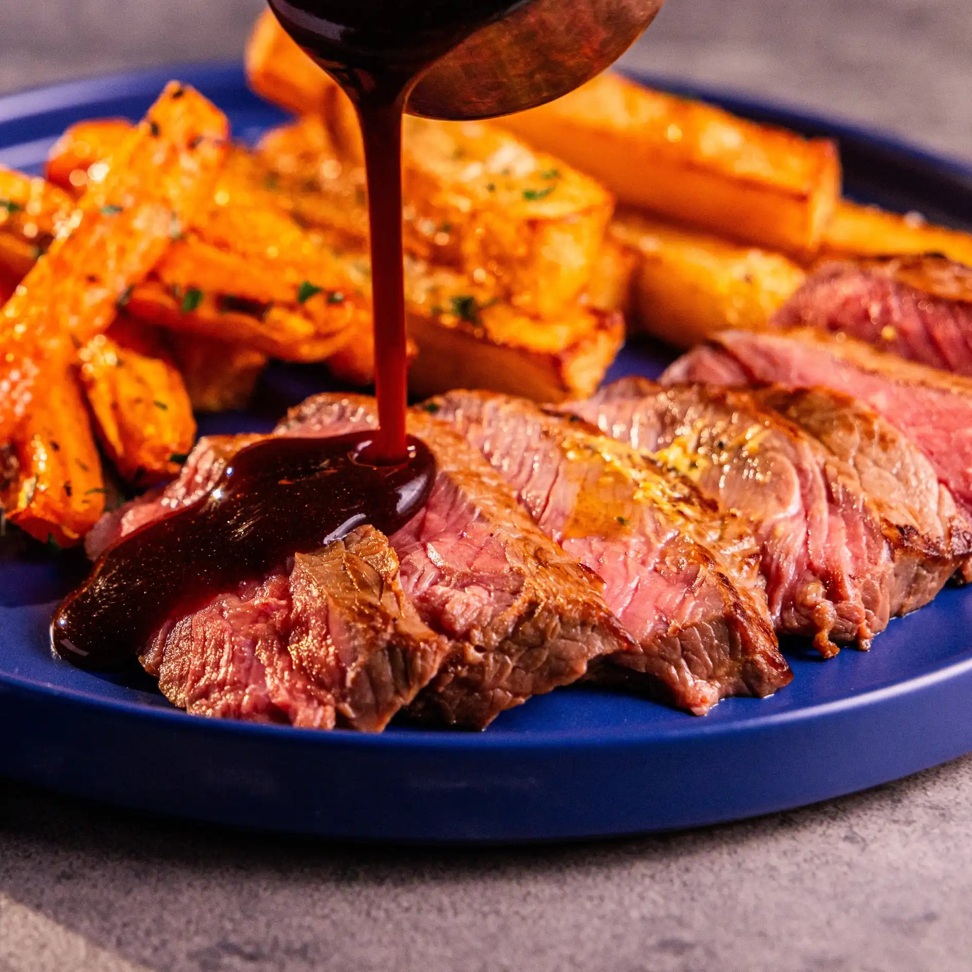 Sous Vide Sirloin Steak & Chips